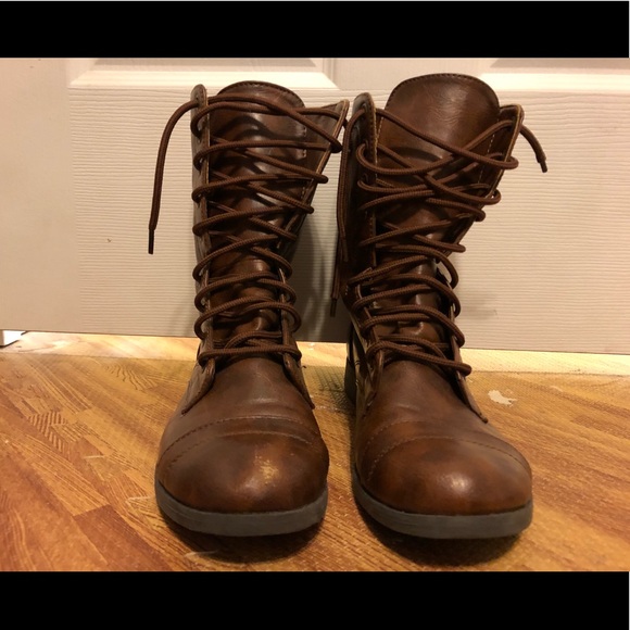 Brown leather boots Clearance